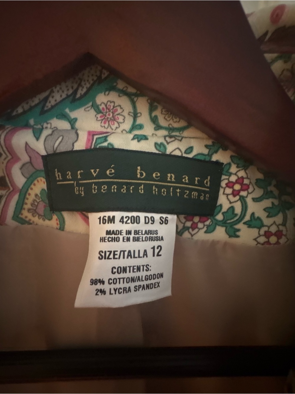 Harve Benard Cream Paisley Floral Jacket with Pink Accents - Picture 2 of 8